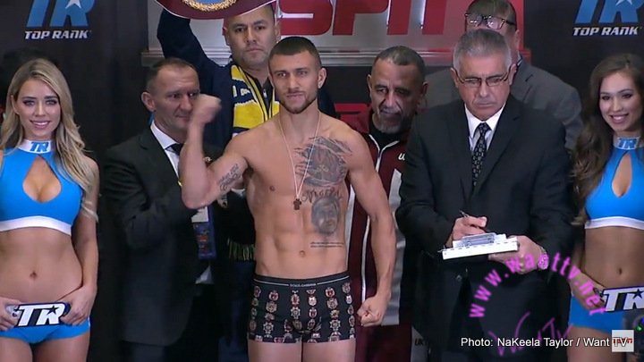 Image: Vasyl Lomachenko vs. Guillermo Rigondeaux – Official weights