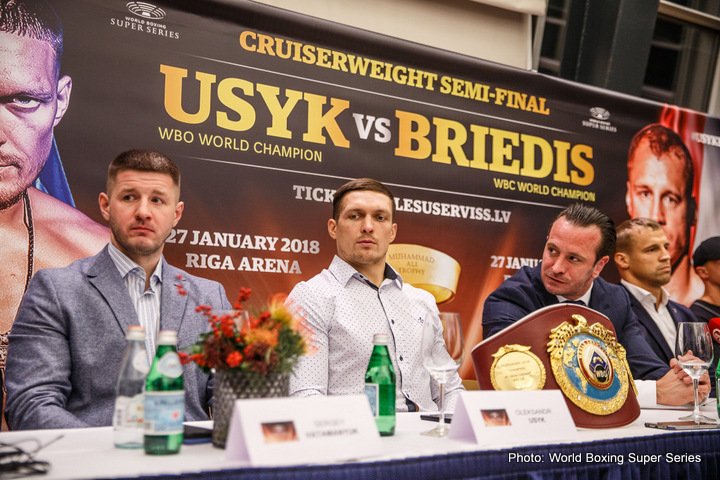 Image: Mairis Briedis vs. Aleksandr Usyk on Jan.27 in Riga, Latvia