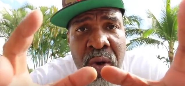 Image: Shannon Briggs waiting for Tyson Fury fight