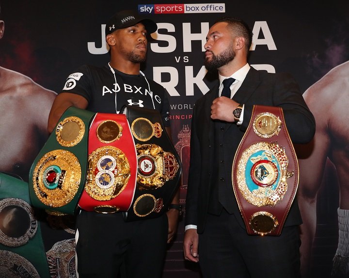 Image: Hearn says Joshua is looking lighter and faster