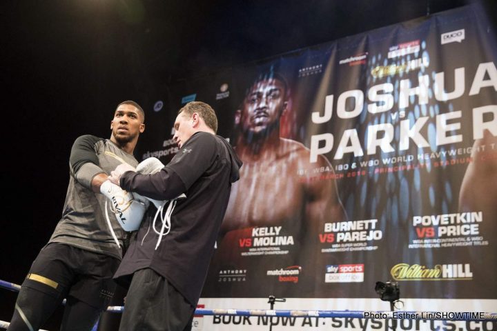 Image: Joshua: “I hope Joseph Parker falls into my booby traps”