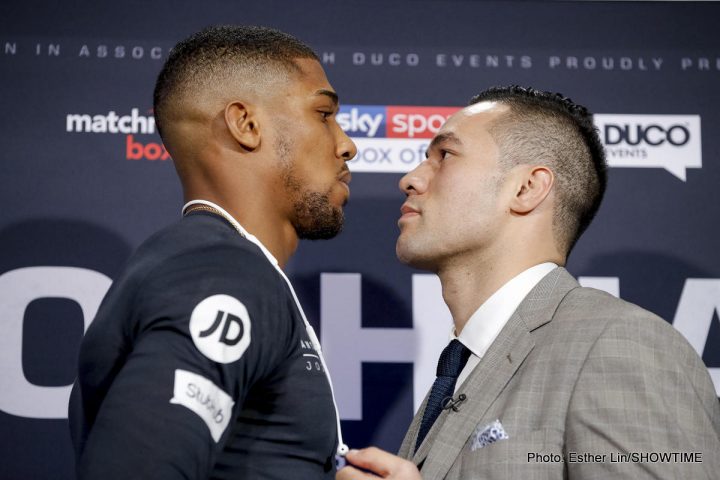 Image: Joseph Parker vows to take Joshua's belts back to New Zealand