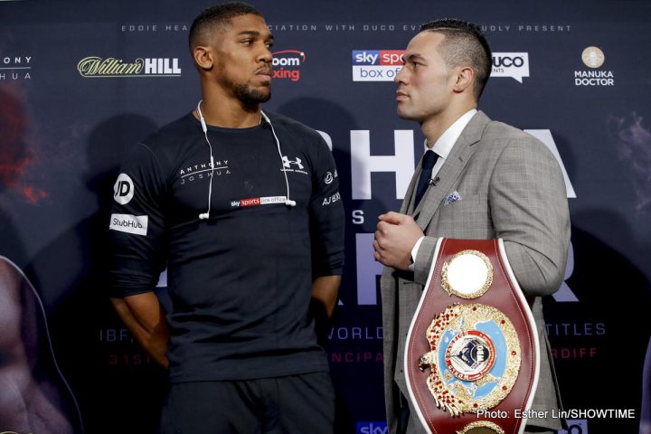 Image: Hearn: Joshua wants to show his improvements from Klitschko fight