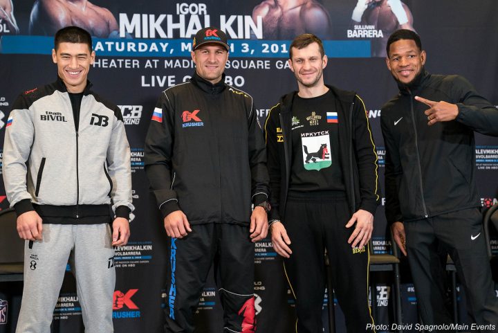 Image: Kovalev vs. Mikhalkin & Bivol vs. Barrera – Official weights