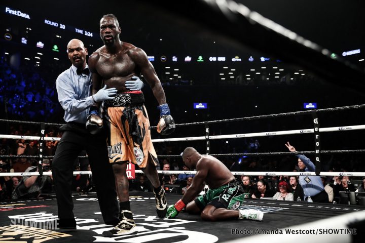 Image: Deontay Wilder says “I want a body on my record”