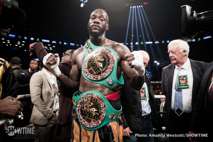 Image: Deontay Wilder’s management makes Anthony Joshua $50 million counter offer