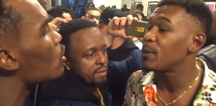 Image: Daniel Jacobs and Jermall Charlo get in heated confrontation