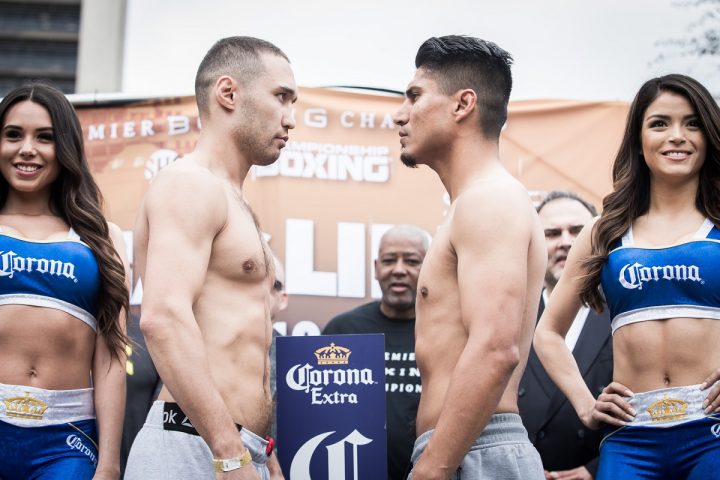 Image: Mikey Garcia vs. Sergey Lipinets – Official weights
