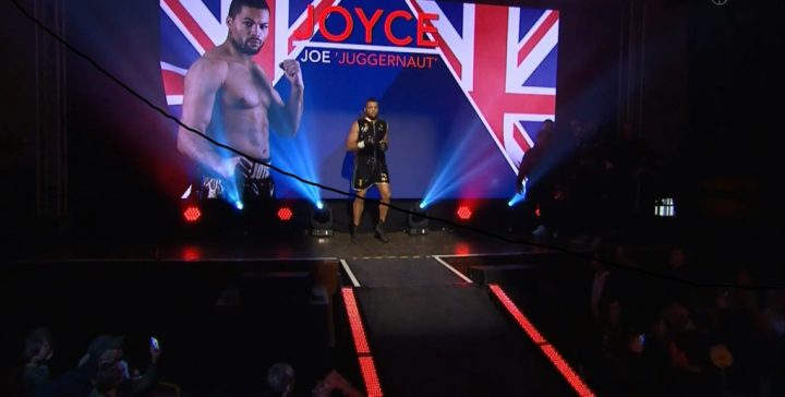 Image: Joe Joyce taunts Dereck Chisora, attempting to lure him into fight