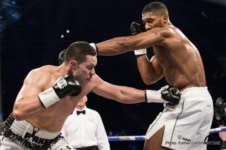 Image: Anthony Joshua outpoints Joseph Parker - Results