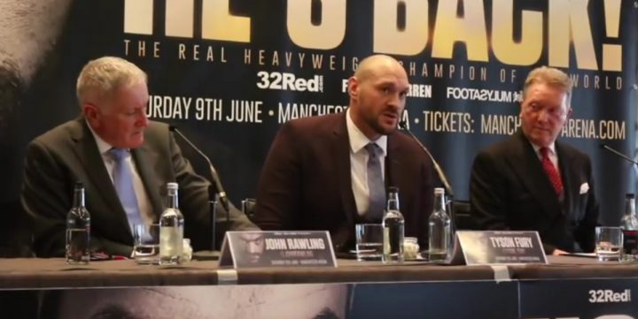 Image: Tyson Fury to take tune-up level opponent on June 9