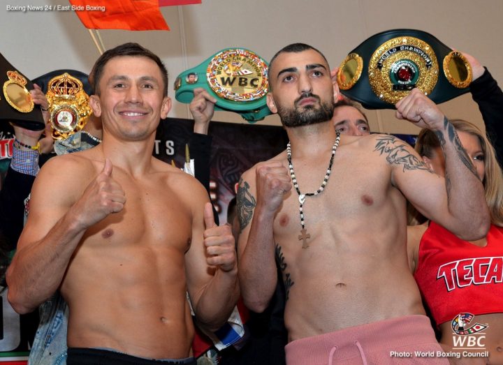 Image: Gennady Golovkin vs. Vanes Martirosyan - Weigh-in results