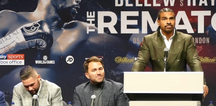 Image: David Haye: Tony Bellew “will not hear the final bell”