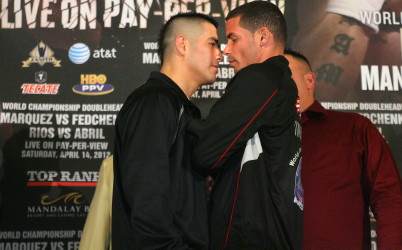 Image: Rios: Abril is going to run from me