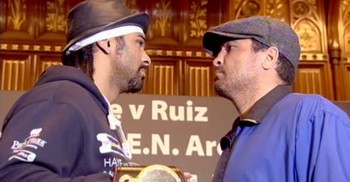 Image: Haye says “I’m going to have to beat him [Ruiz] within an inch of his life”