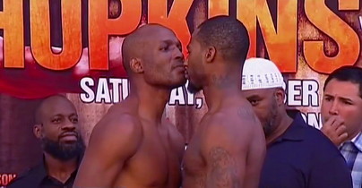 Image: Is Hopkins kissing his WBC title goodbye against Dawson on April 28th?
