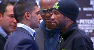 Image: Peterson looking to shock Khan