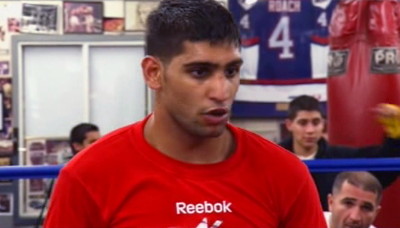 Amir Khan, Zab Judah boxing photo