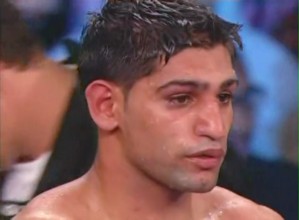 Image: How come Khan looked so tired and marked up against Malignaggi?