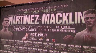 Image: Macklin thinks he can wear Sergio Martinez down with a fast pace on Saturday