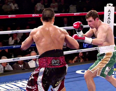 Image: Macklin angers a sleeping giant Martinez and gets whipped