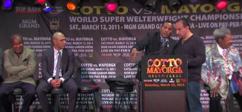 Image: Mayorga says he can see fear in Cotto’s eyes after he refuses to face off