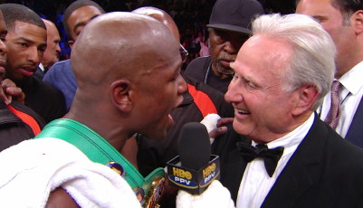 Image: Merchant: A lot of boxing fans didn't like Mayweather's sucker punch