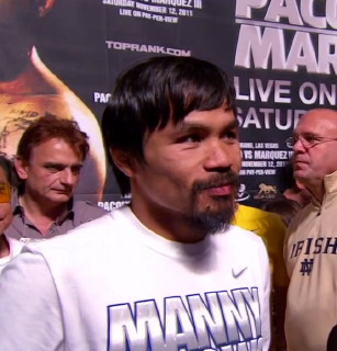 Image: Didn't Pacquiao say he'd accept less than Mayweather?