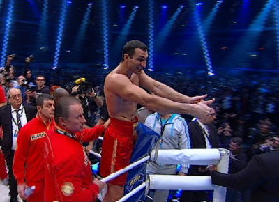 Image: Wladimir says a Vitali-Haye fight can't take place because Haye doesn't have a boxing license