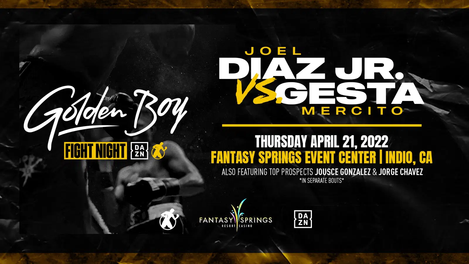 Image: Joel Diaz Jr. Vs. Mercito Gesta On April 21, Live On DAZN