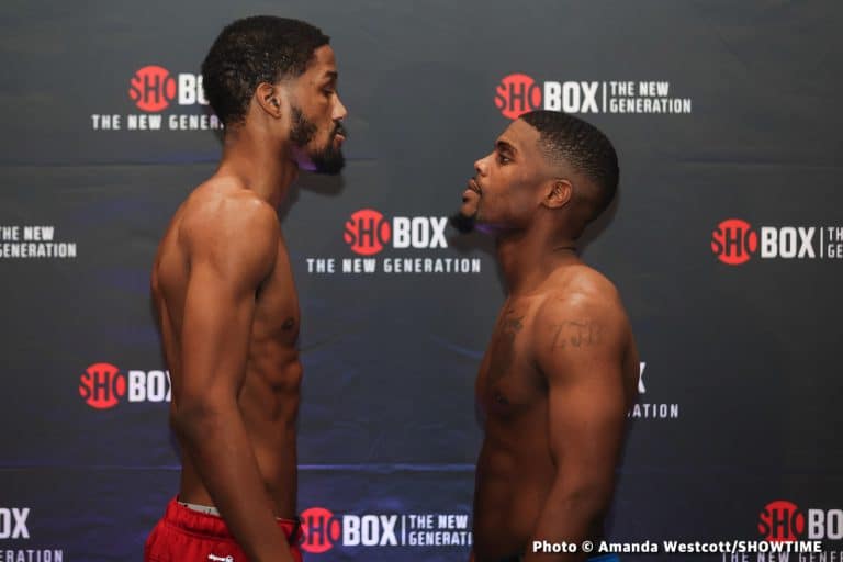 Image: Holmes Vs. Brown - Official Showtime Weights & Photos