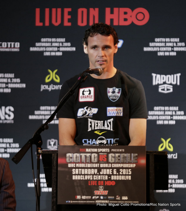 Image: Geale has a good chance to upset Cotto
