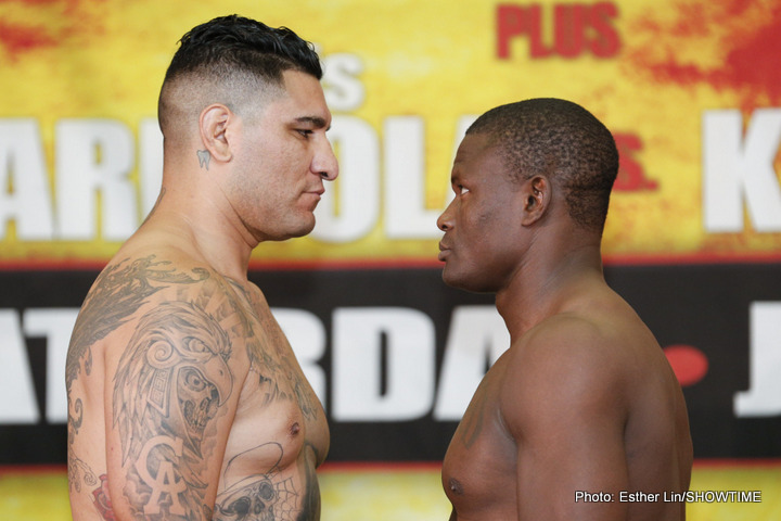 Image: Chavez Jr. comes in overweight at 170.8 at weigh-in for Reyes fight