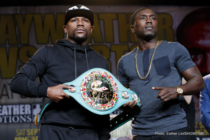 Floyd Mayweather and Andre Berto