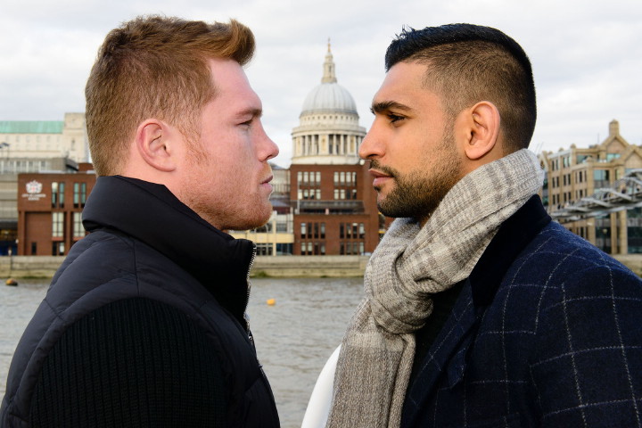 Image: Canelo and Khan start press tour in London on Monday