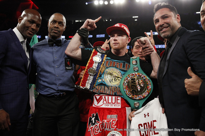 Image: De La Hoya says Canelo has upper-hand in Golovkin negotiations