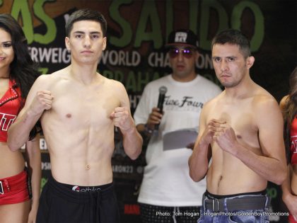 Photo: Vargas and Salido make weight Image: Vargas and Salido make weight