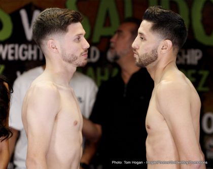 Photo: Vargas and Salido make weight Image: Vargas and Salido make weight