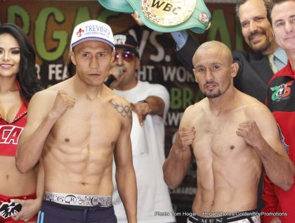 Image: Vargas and Salido make weight
