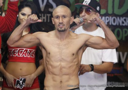 Image: Vargas and Salido make weight