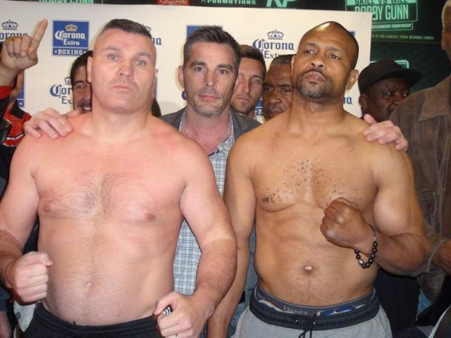 Image: Roy Jones Jr. and Bobby Gunn - weights