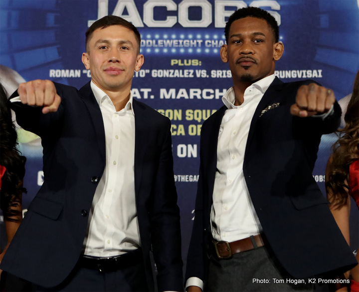 Image: If Jacobs can smother Golovkin, he can beat him says Rosado
