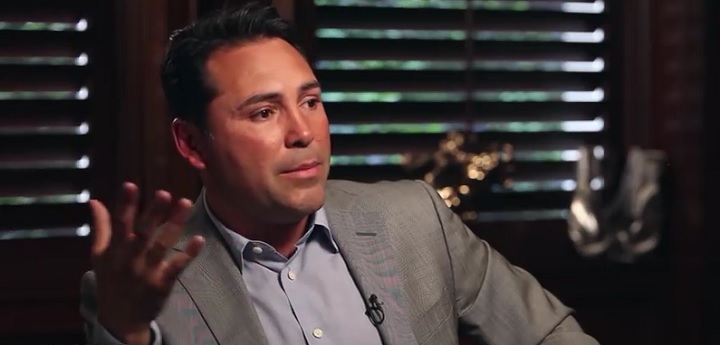 Image: De La Hoya wants Mayweather to fight Canelo at 160