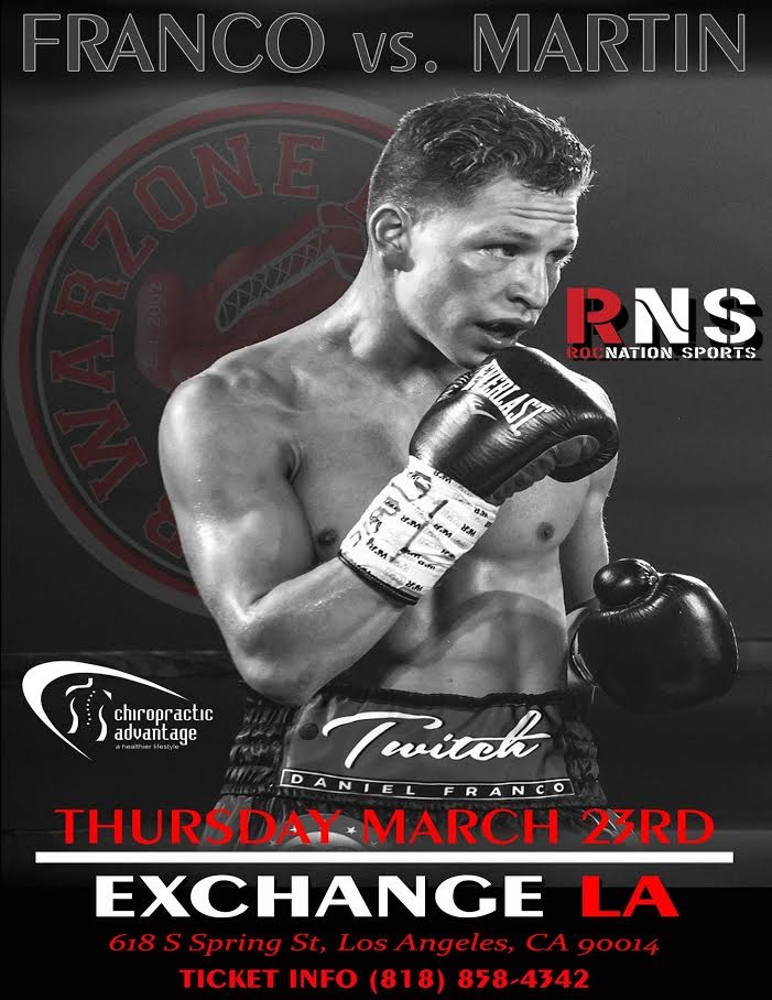 Image: Daniel Franco vs. Christopher Martin on March 23