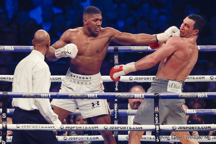 Image: Hearn hints Anthony Joshua could vacate one of his titles