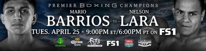 Image: Mario Barrios vs. Nelson Lara on April 25