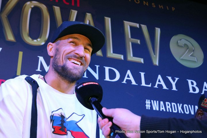 Image: Kovalev: Ward will pay for his trash talk on Saturday night