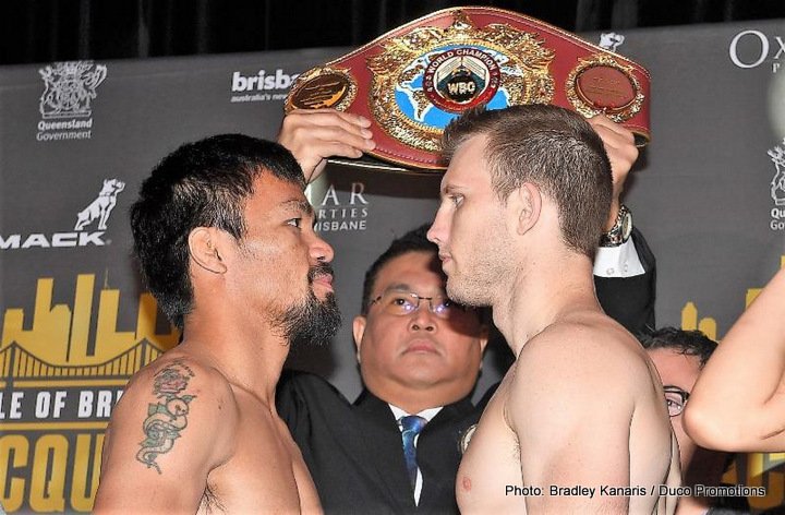 Image: Pacquiao vs Horn Tonight