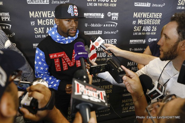 Image: Mayweather predicting knockout of McGregor