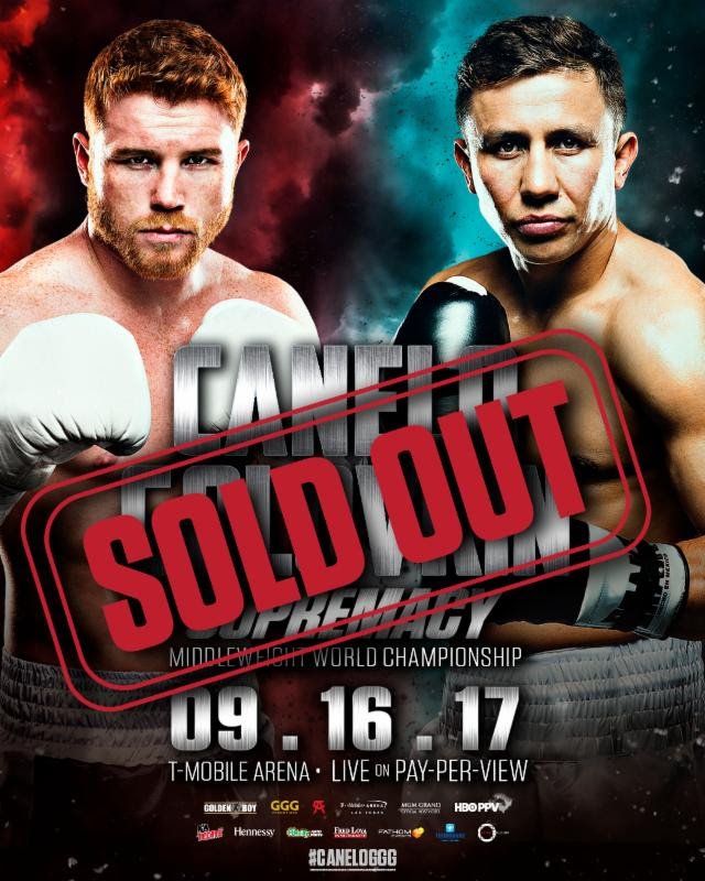 Image: Canelo vs. Golovkin tickets sold out